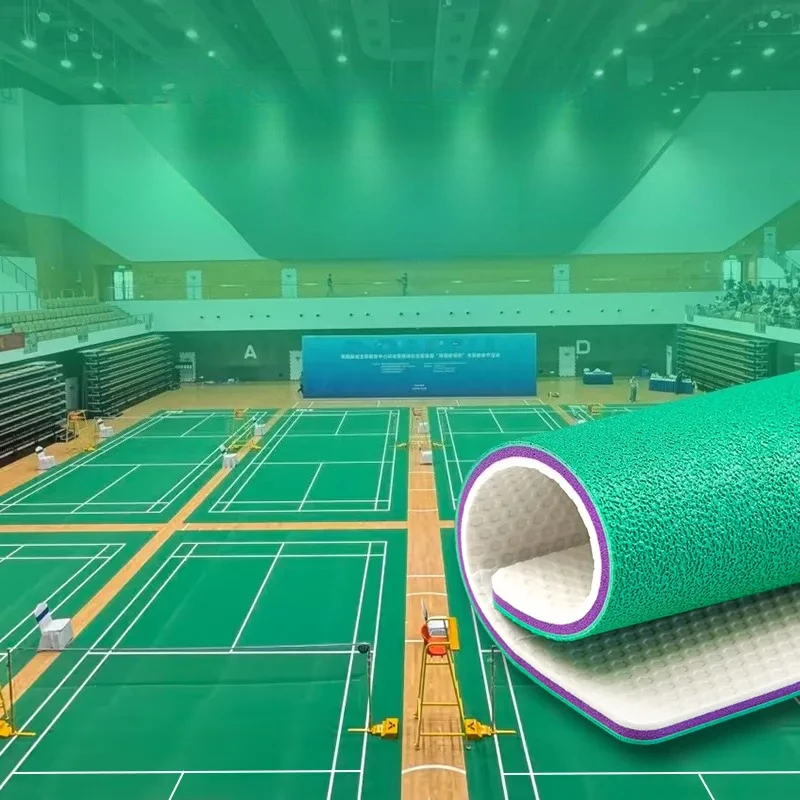 Outdoor Sports Hall - Lantai plastik bulu tangkis indoor dan