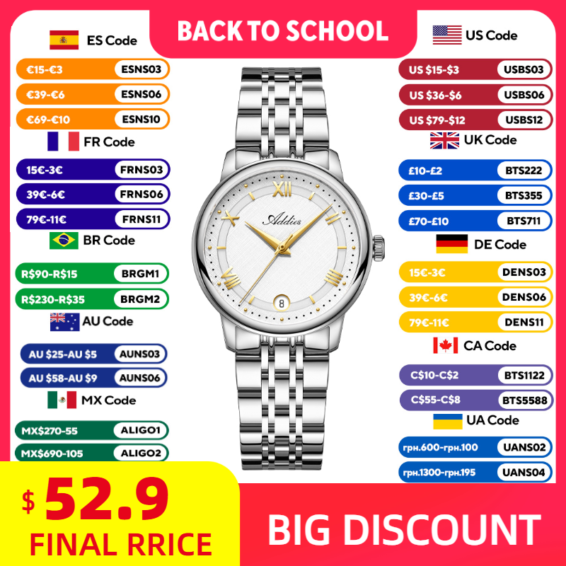 Outdoor Sport Watch - ADDIES Jam Tangan Wanita Kuarsa Elegan