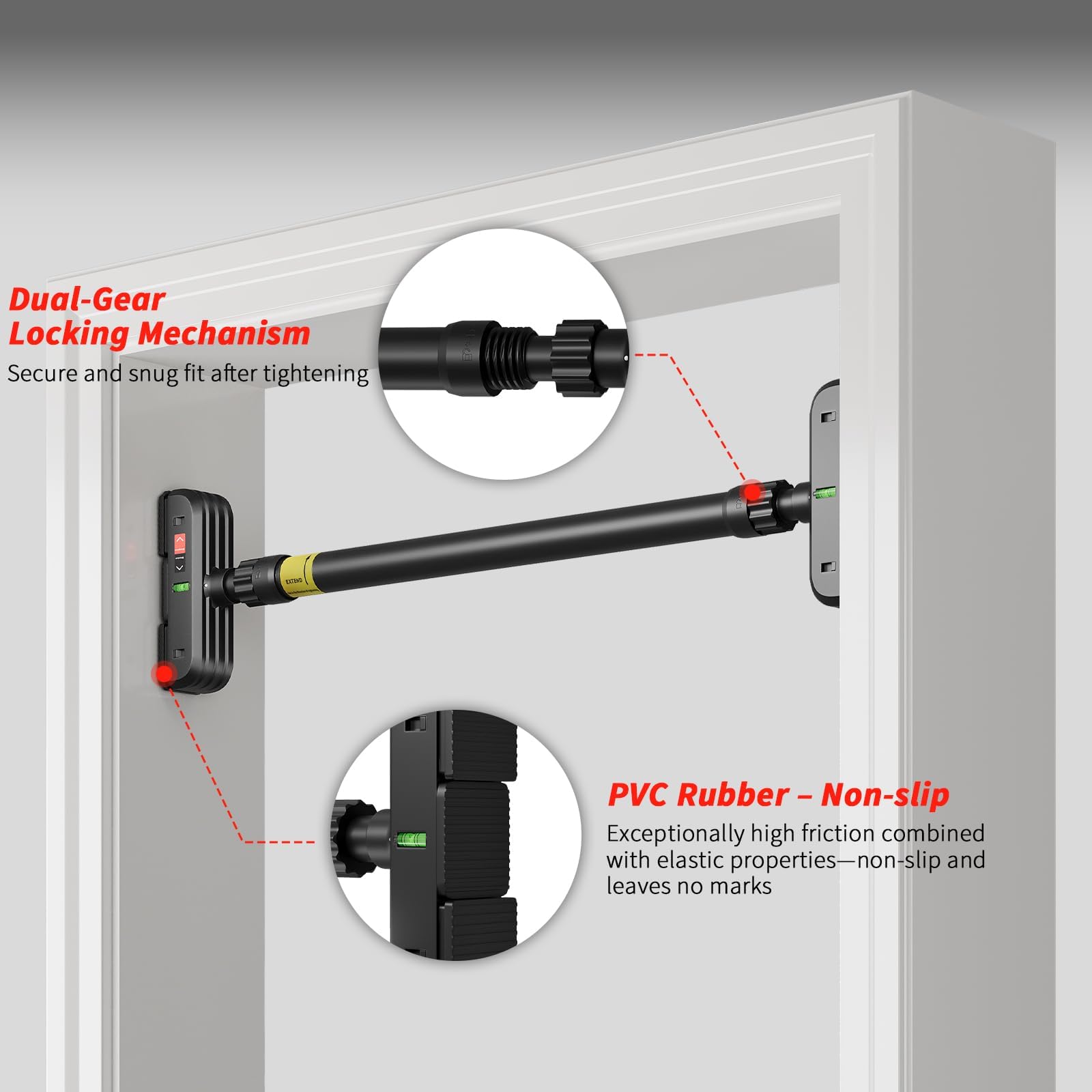 Bar Pull Up Pintu Tanpa Sekrup - Outdoor Sport Bar ulasan dan harga