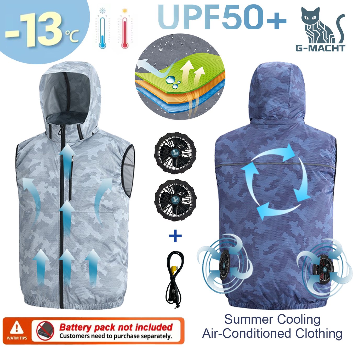 Kipas Pendingin Udara 12V/5V u - Outdoor Sport Brand Jacket ulasan dan harga
