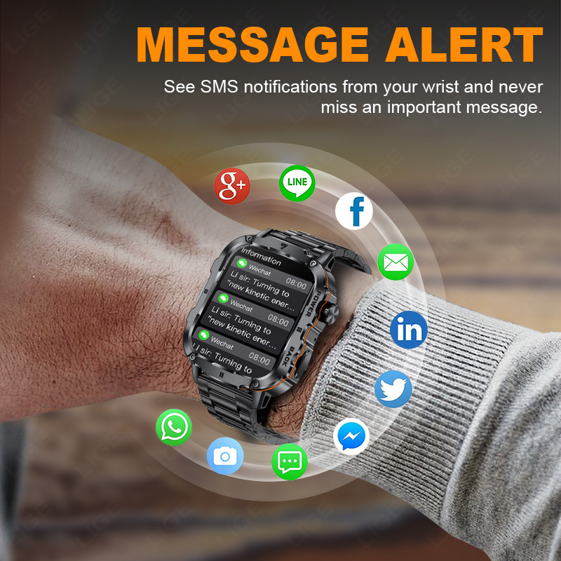 LIGE 2025 Jam Tangan Pintar Mi - Outdoor Sport Day ulasan dan harga