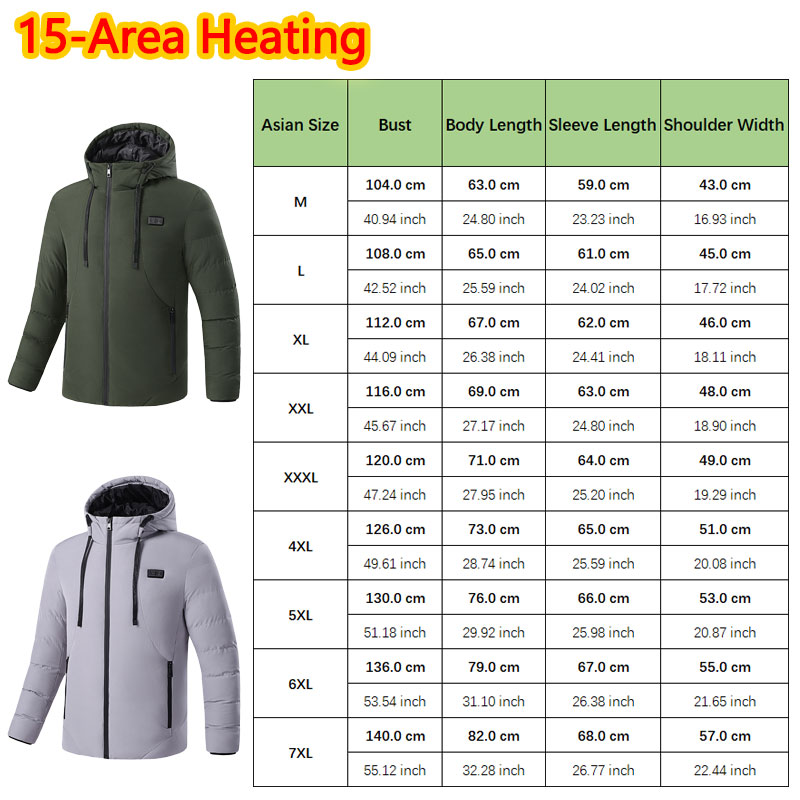 Jaket Berpemanas 15 Area denga - Outdoor Sport Coat ulasan dan harga