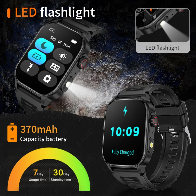 LIGE 2026 Jam Tangan Pintar Lu - Definition Of Outdoor Sport ulasan dan harga