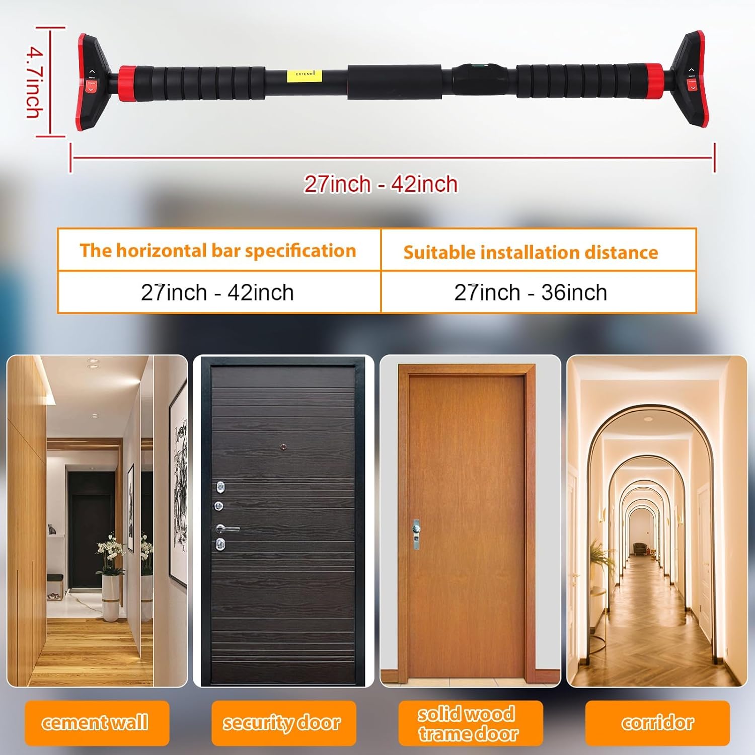 Pull-Up Bar, Chin Up Bar untuk - Outdoor Sport Bar ulasan dan harga