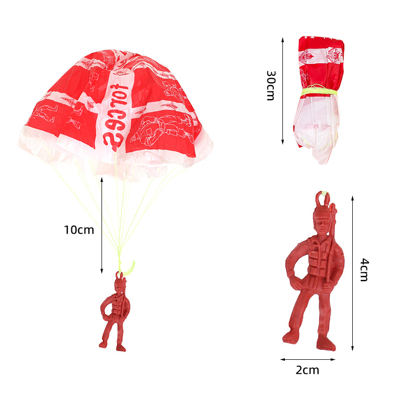 10 buah mainan parasut ejeksi  - Outdoor Sport Day ulasan dan harga