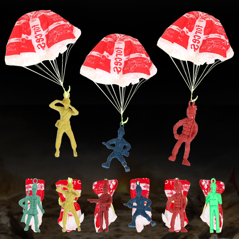 10 buah mainan parasut ejeksi  - Outdoor Sport Day ulasan dan harga